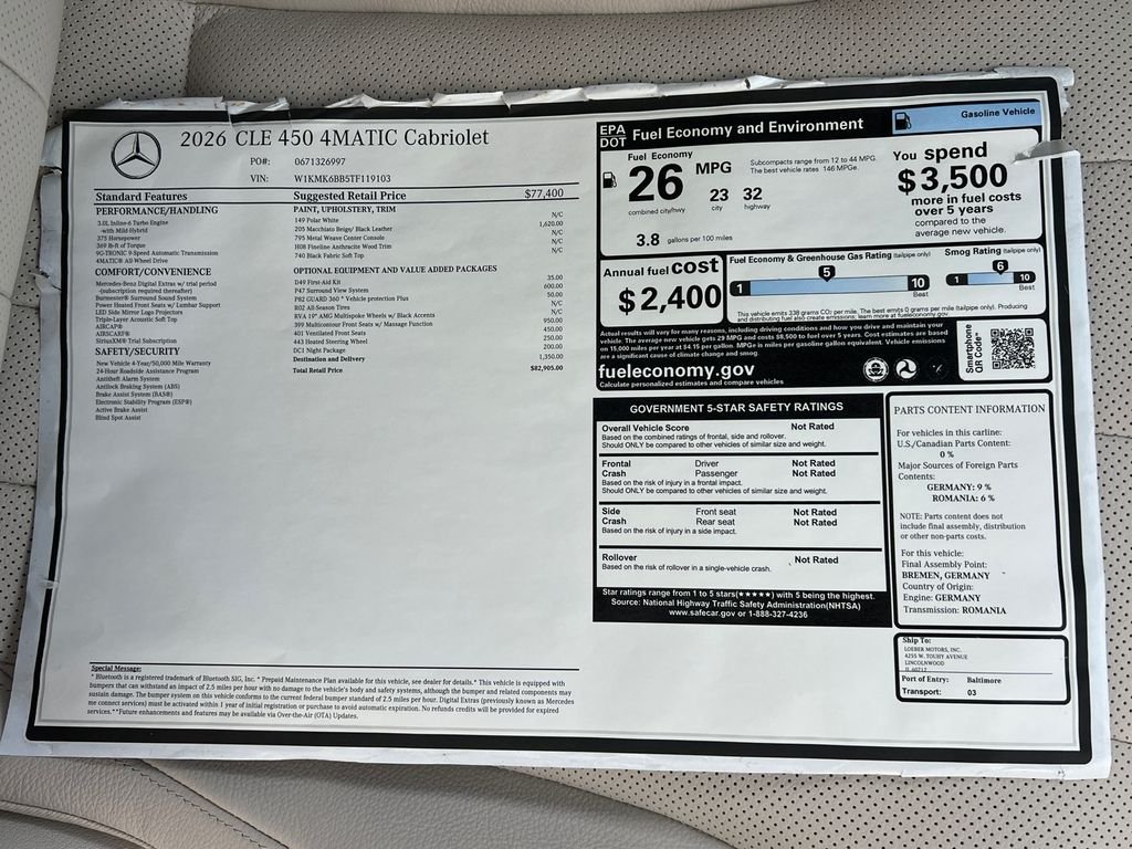 New 2026 Polar White Mercedes-Benz CLE 450 image 37