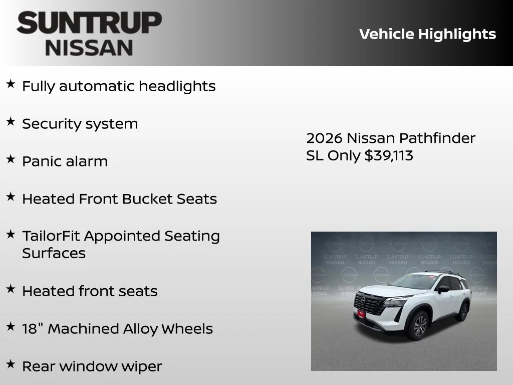 New 2026 White Pearl Nissan SL image 30