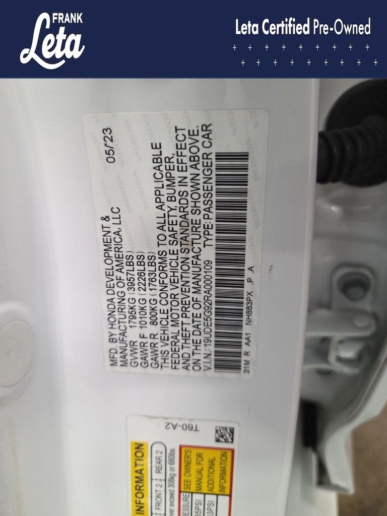 Certified Used 2024 Platinum White Pearl Acura  image 27