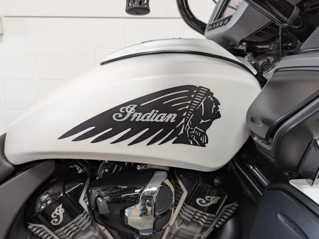 Used 2020 GHOST WHITE Indian Motorcycle Dark Horse White Smoke image 5