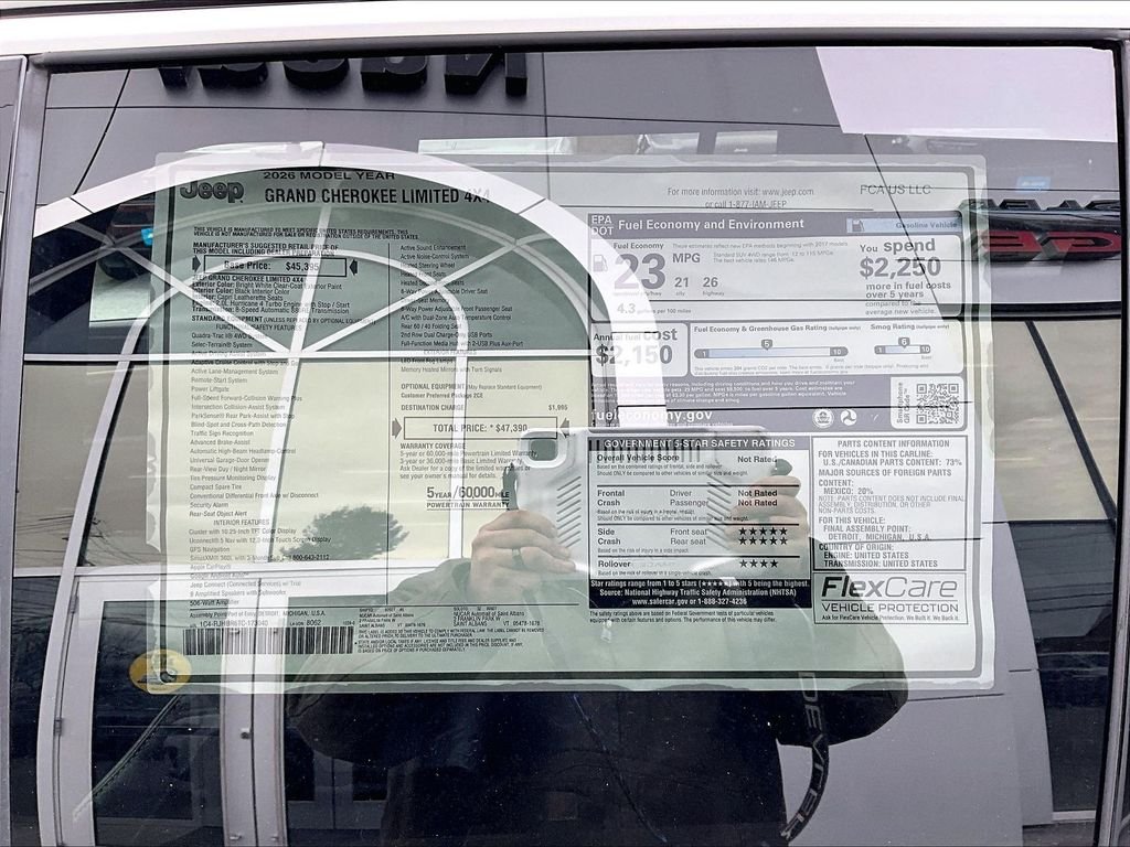 New 2026 Bright White Clearcoat Jeep Limited image 18