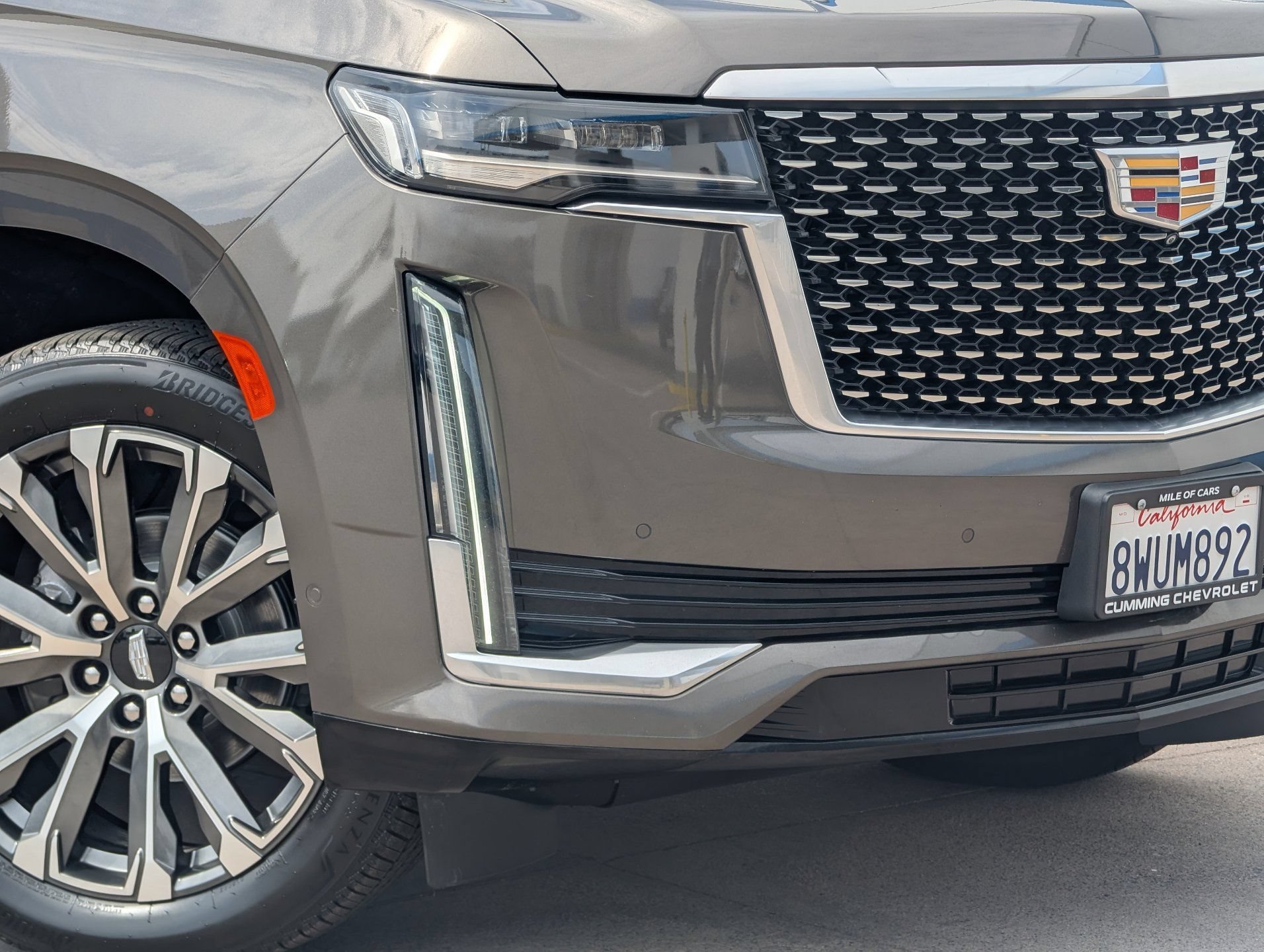 Used 2021 DARK MOCHA METALLIC Cadillac Premium Luxury image 3