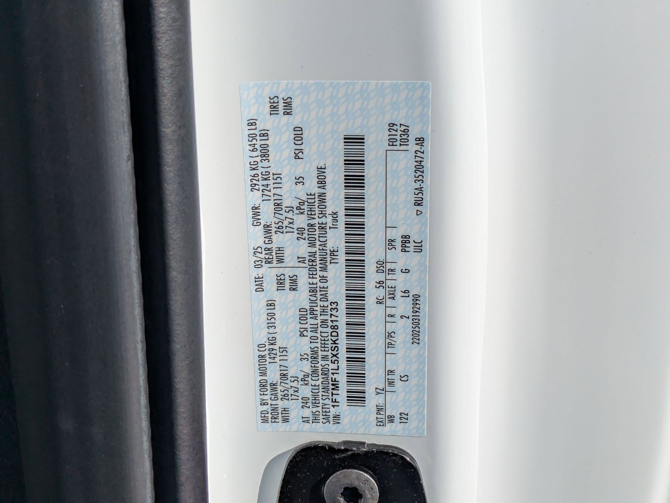 Used 2025 Oxford White Ford XL image 30