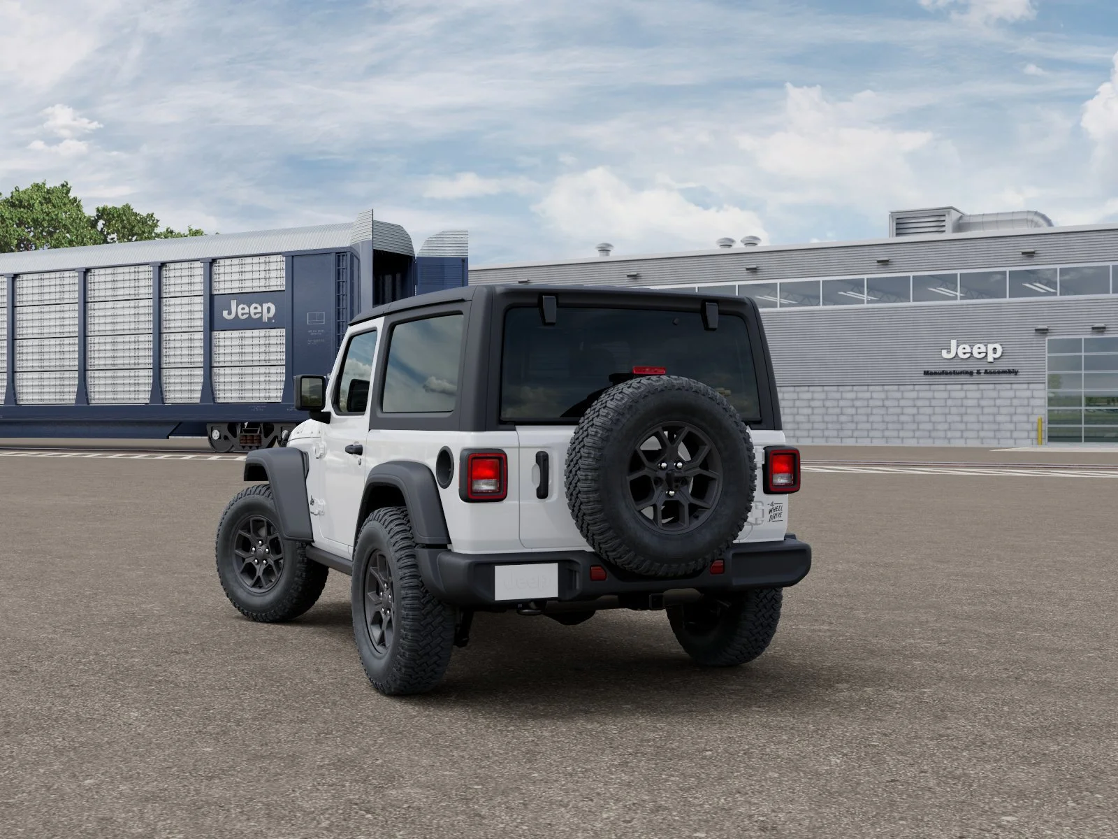 New 2026 Bright White Clear-Coat Exterior Paint Jeep Willys image 3