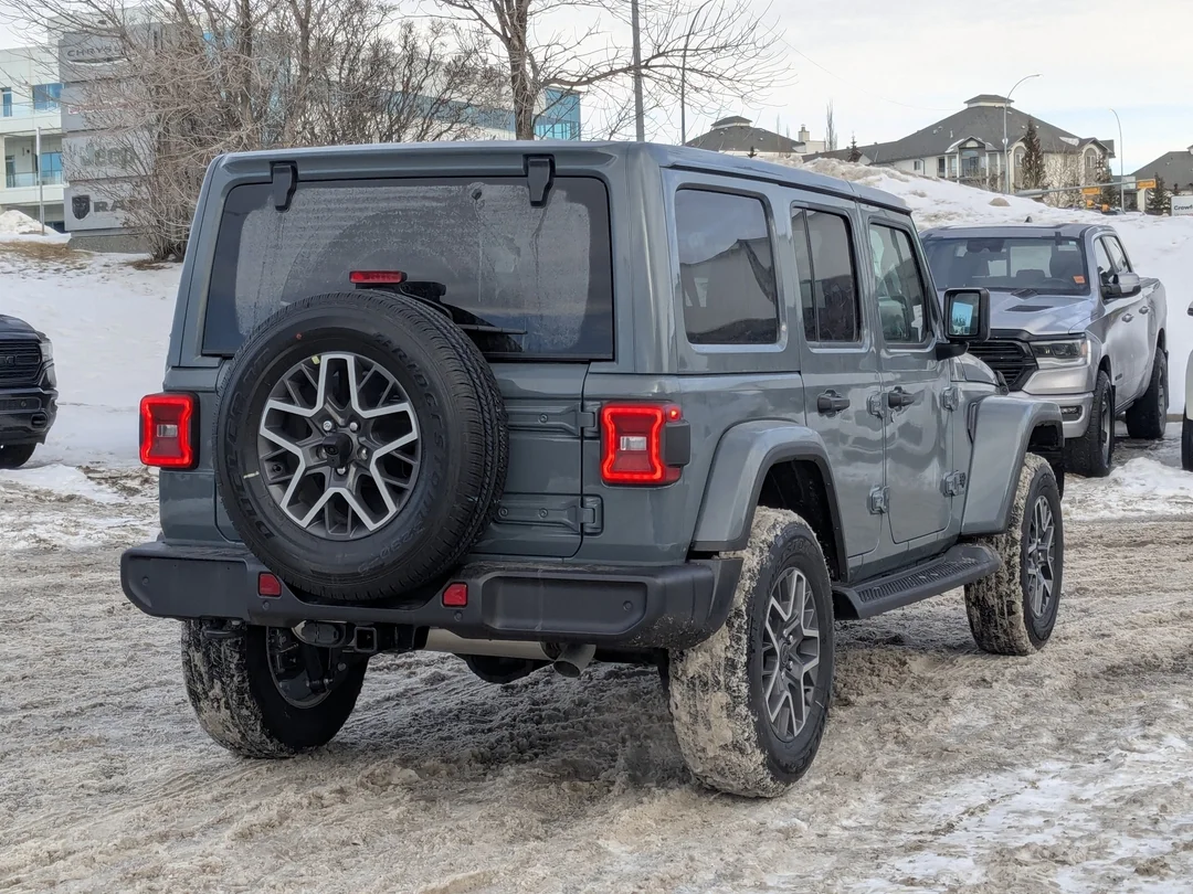 New 2026 Dark blue Jeep Sahara - - 4x4 - McKinley Leather - Body-Color Top - Alpine Audio - Technology Group & More! image 8