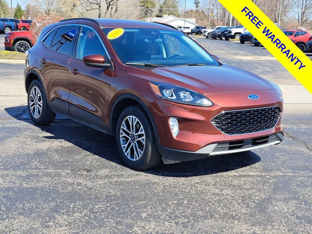 Used 2021 Ford Escape SEL with VIN 1FMCU9H6XMUA64801 for sale in Millington, MI