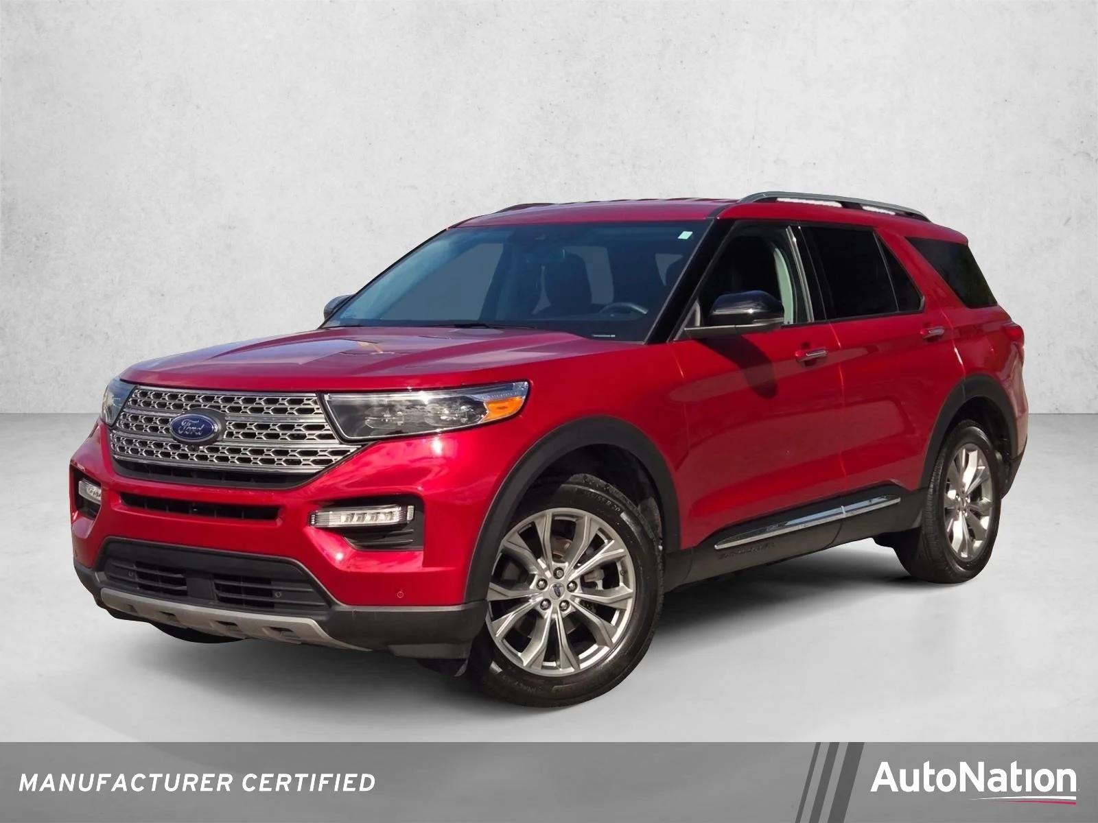 Used 2021 Rapid Red Metallic Tinted Clearcoat Ford Limited image 1