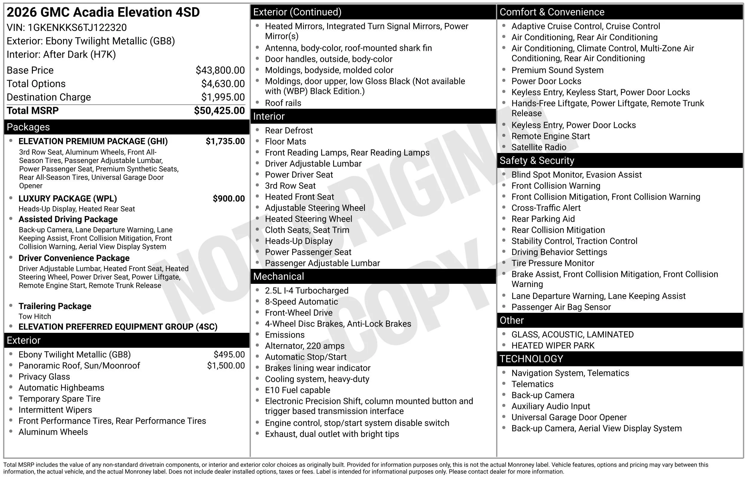 2026 GMC Acadia Elevation - Photo 39