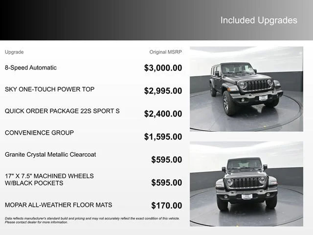 New 2026 Granite Crystal Metallic Clear-Coat Exterior Paint Jeep Sport S image 4