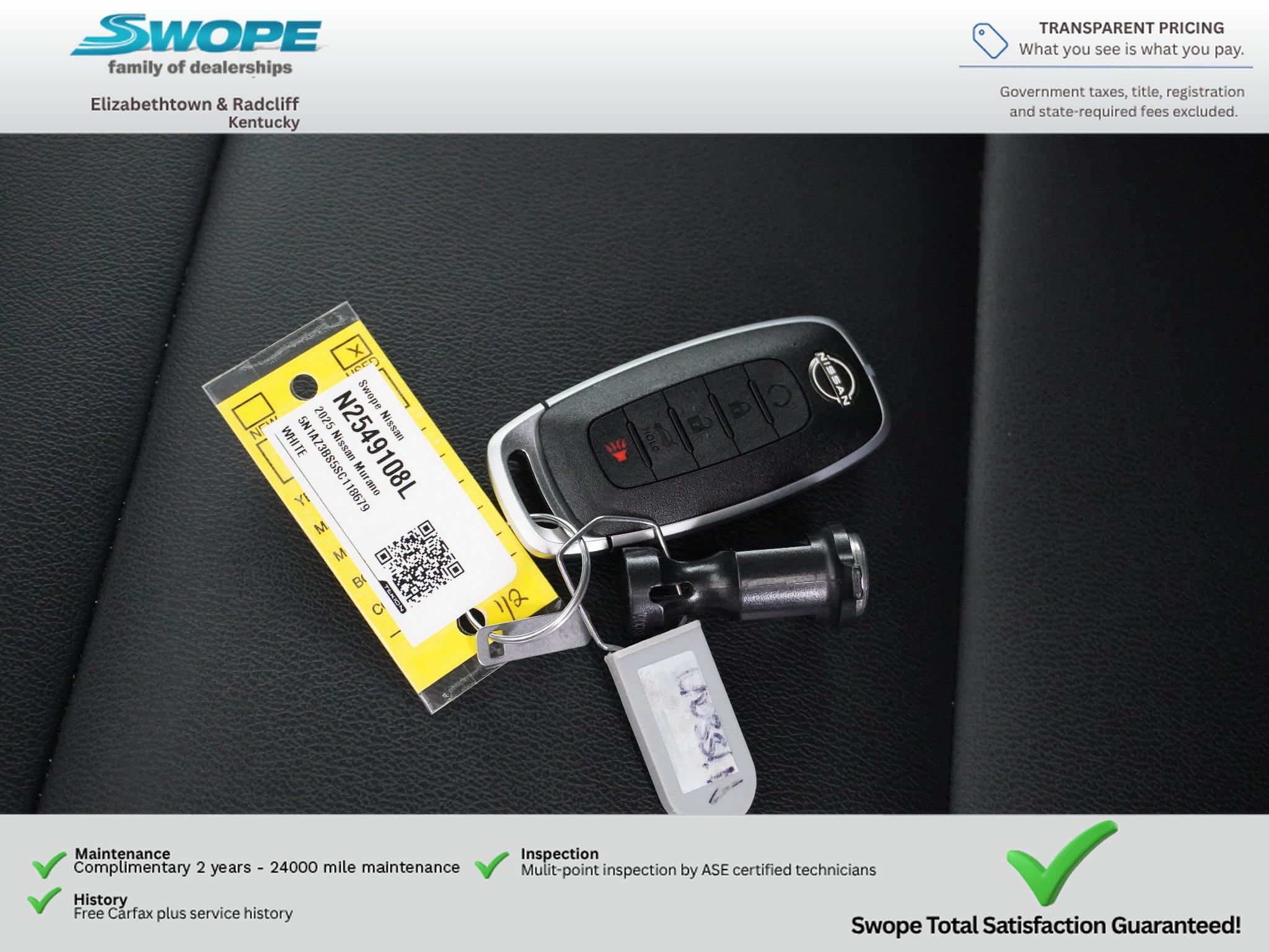 Used 2025 Everest White Pearl Tricoat Nissan SV image 31