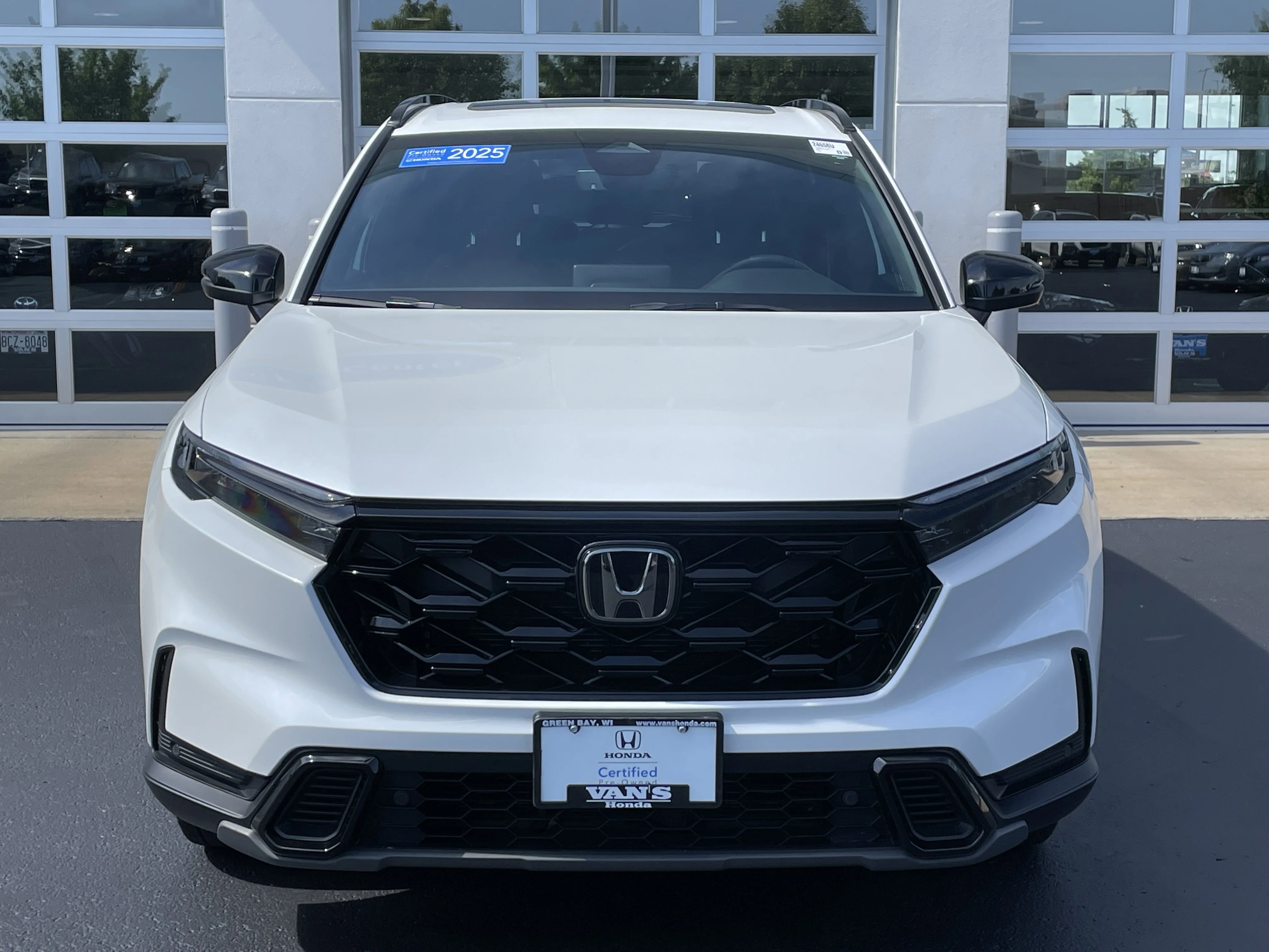 Certified Used 2025 Platinum White Pearl Honda HYBRID AWD SPORT-L image 2