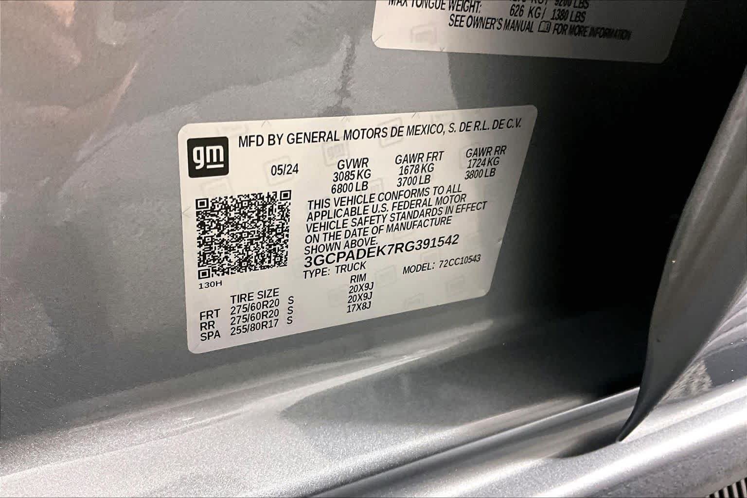 Used 2024 Sterling Gray Metallic Chevrolet RST image 67