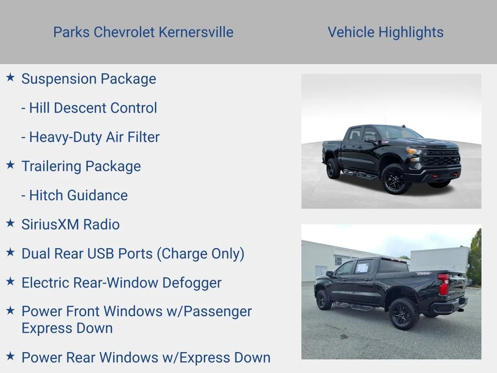 Certified Used 2024 Black Chevrolet Custom Trail Boss image 25