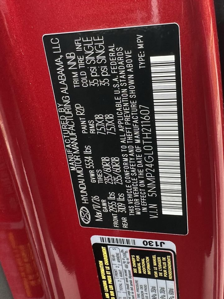 New 2026 Ultimate Red Hyundai SEL image 31