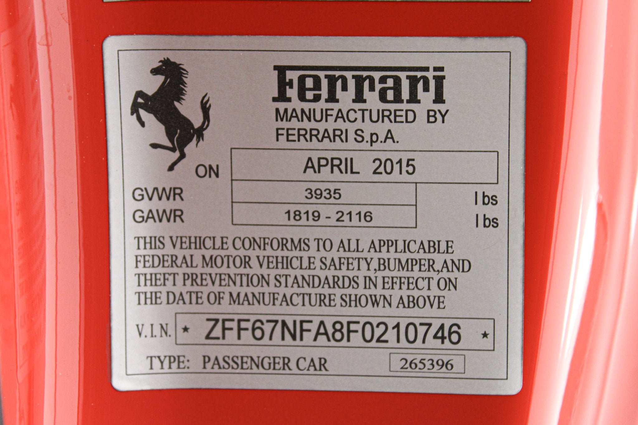 Used 2015 Red Ferrari  image 46