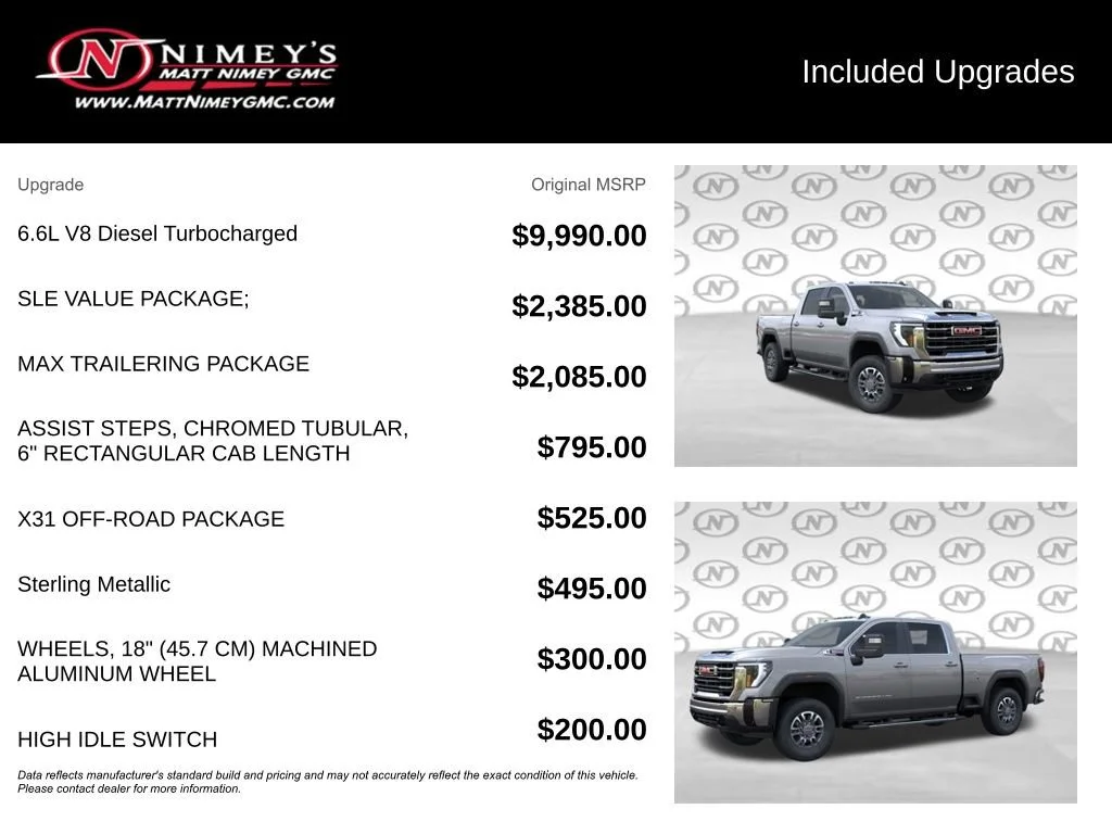 New 2026 Sterling Metallic GMC SLE image 3
