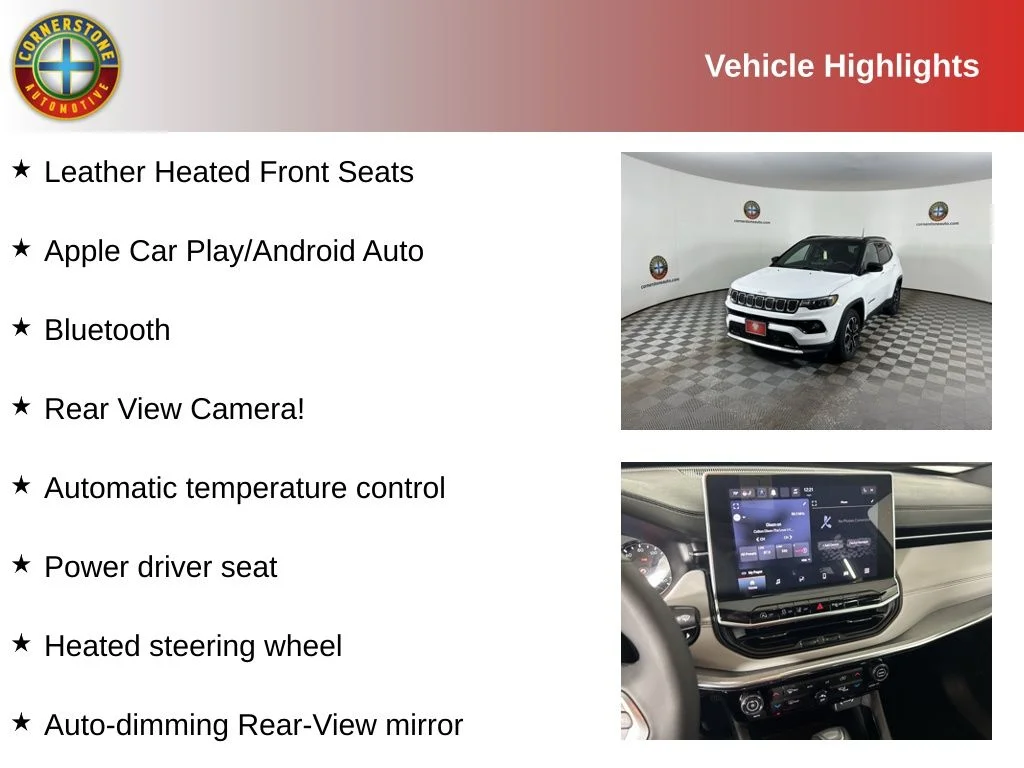 Used 2024 Jeep Compass Limited with VIN 3C4NJDCN9RT582312 for sale in Elk River, Minnesota