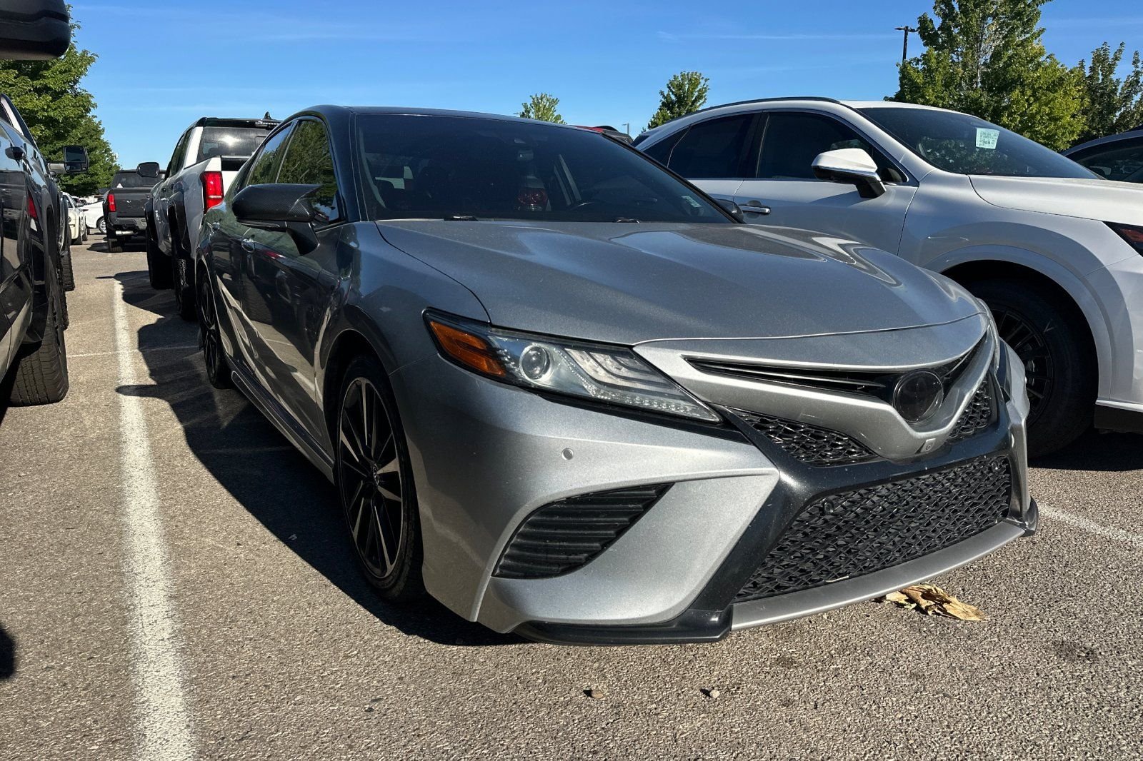 Used 2018 Silver Toyota XSE V6 image 2