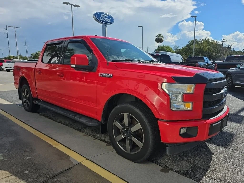 Used 2017 Race Red Ford Lariat image 1