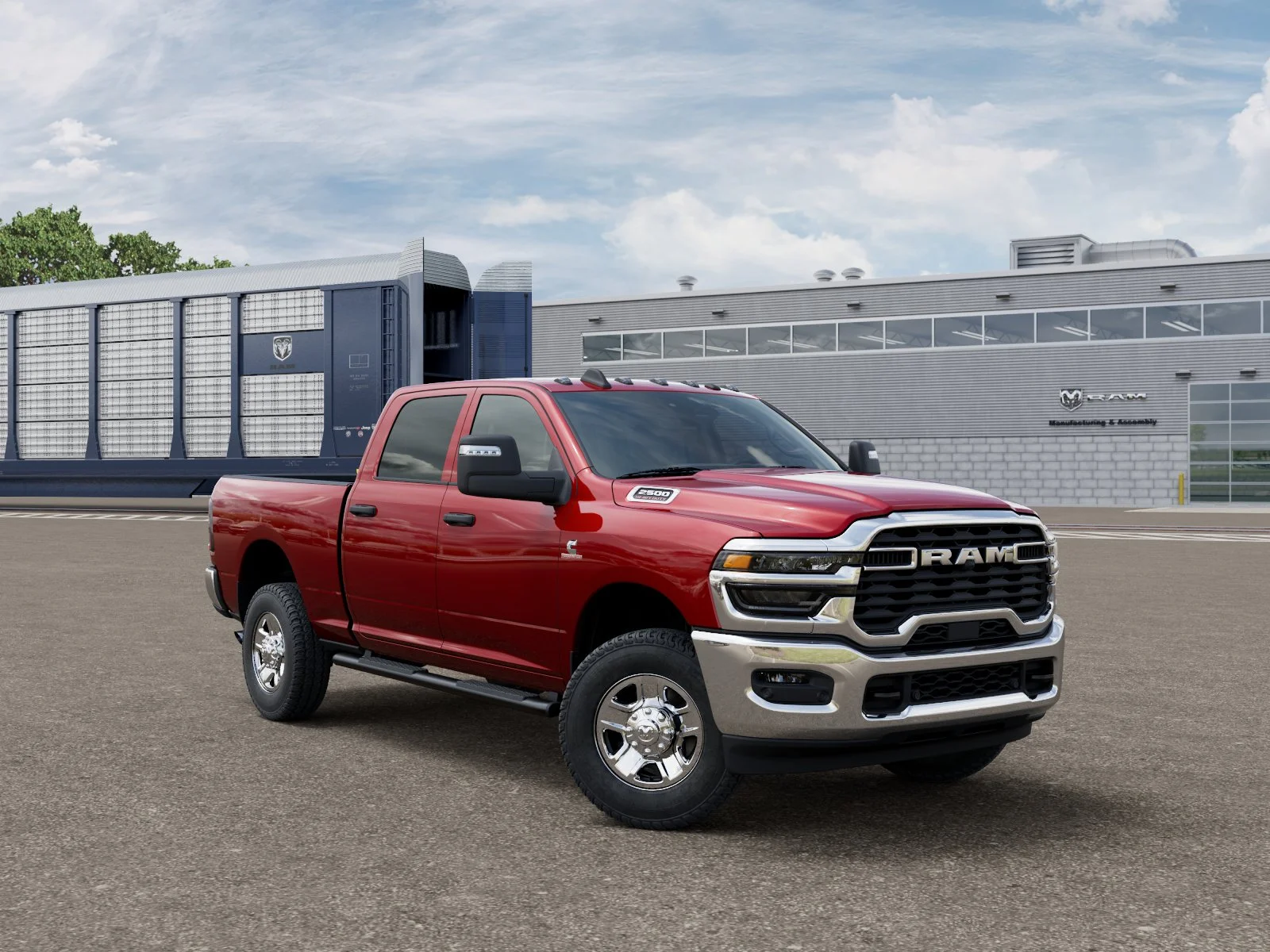New 2026 Molten Red Pearl-Coat Exterior Paint RAM TRADESMAN image 3