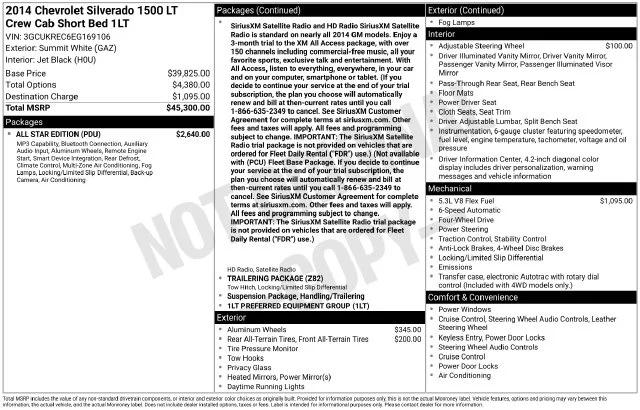 Used 2014 White Chevrolet LT image 4