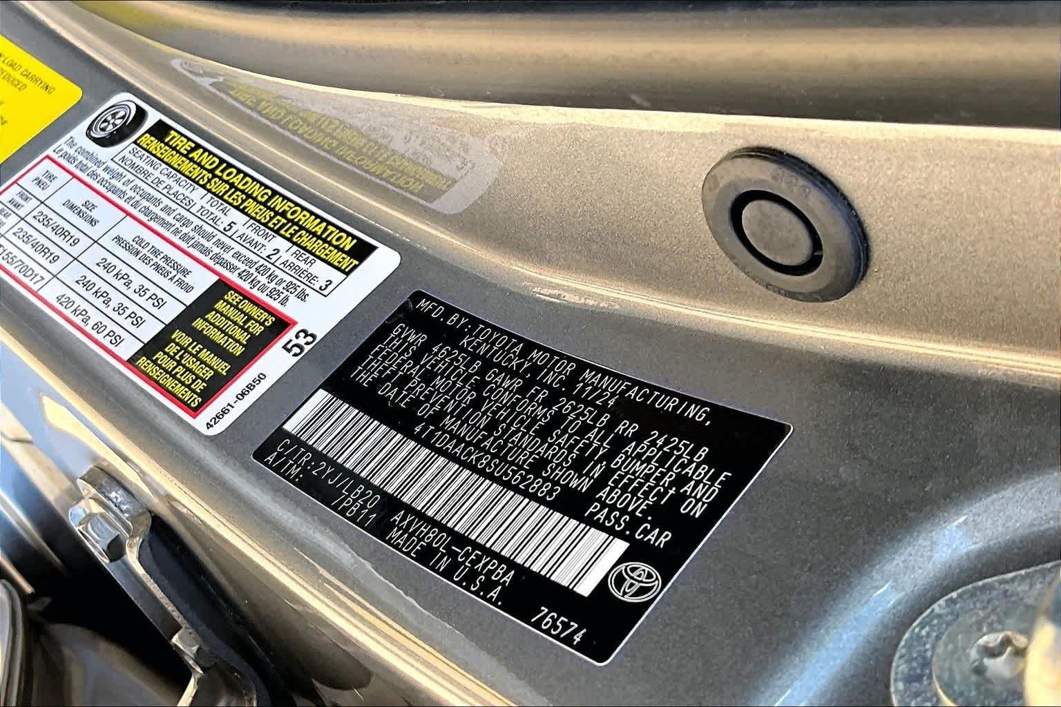 Used 2025 Heavy Metal/Midnight Black Metallic Toyota XSE image 35