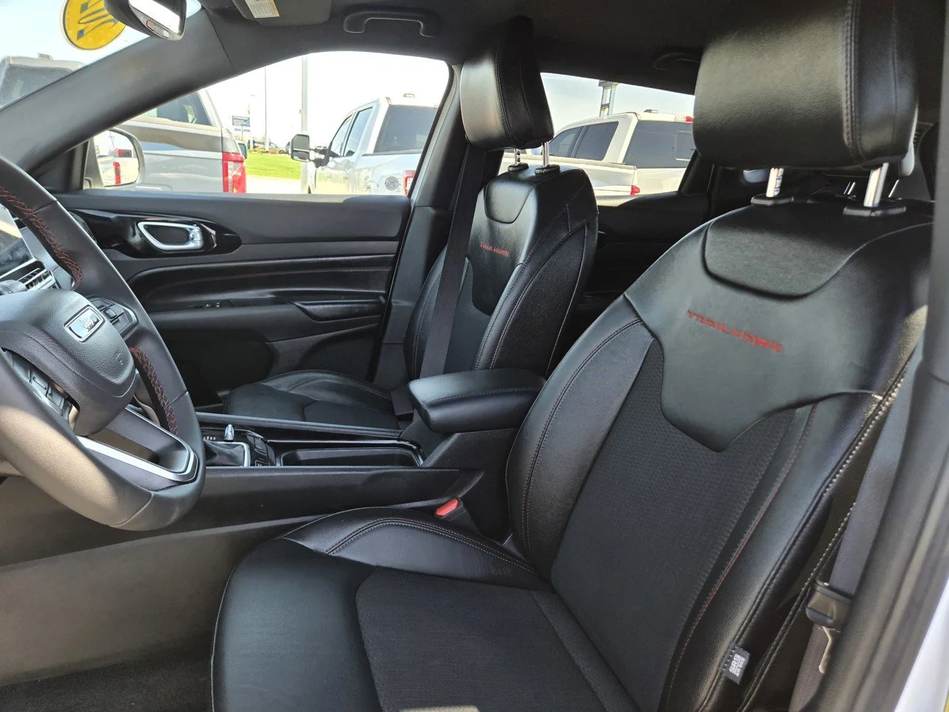 Used 2025 Bright White Clearcoat Jeep Trailhawk image 26