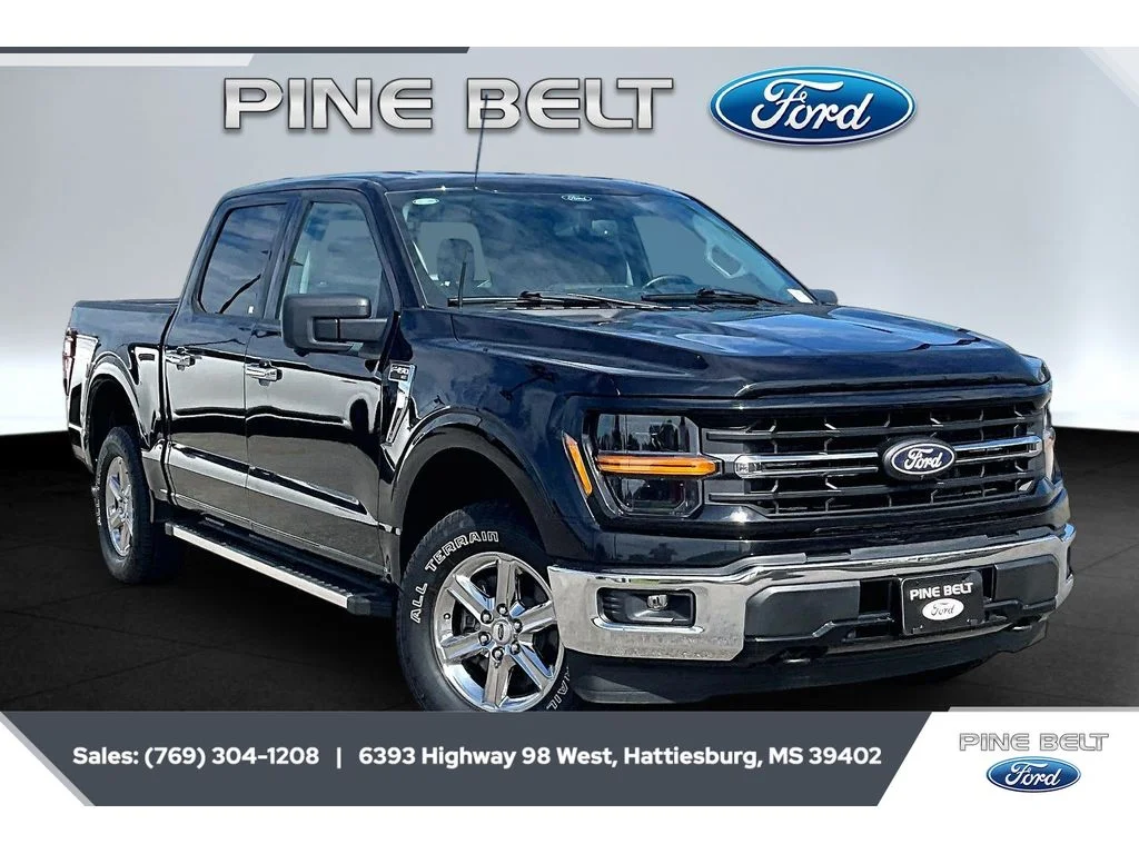 Certified Used 2024 Agate Black Metallic Ford XLT image 1
