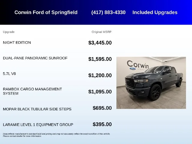 Used 2026 Blue Metallic Ram Laramie image 5