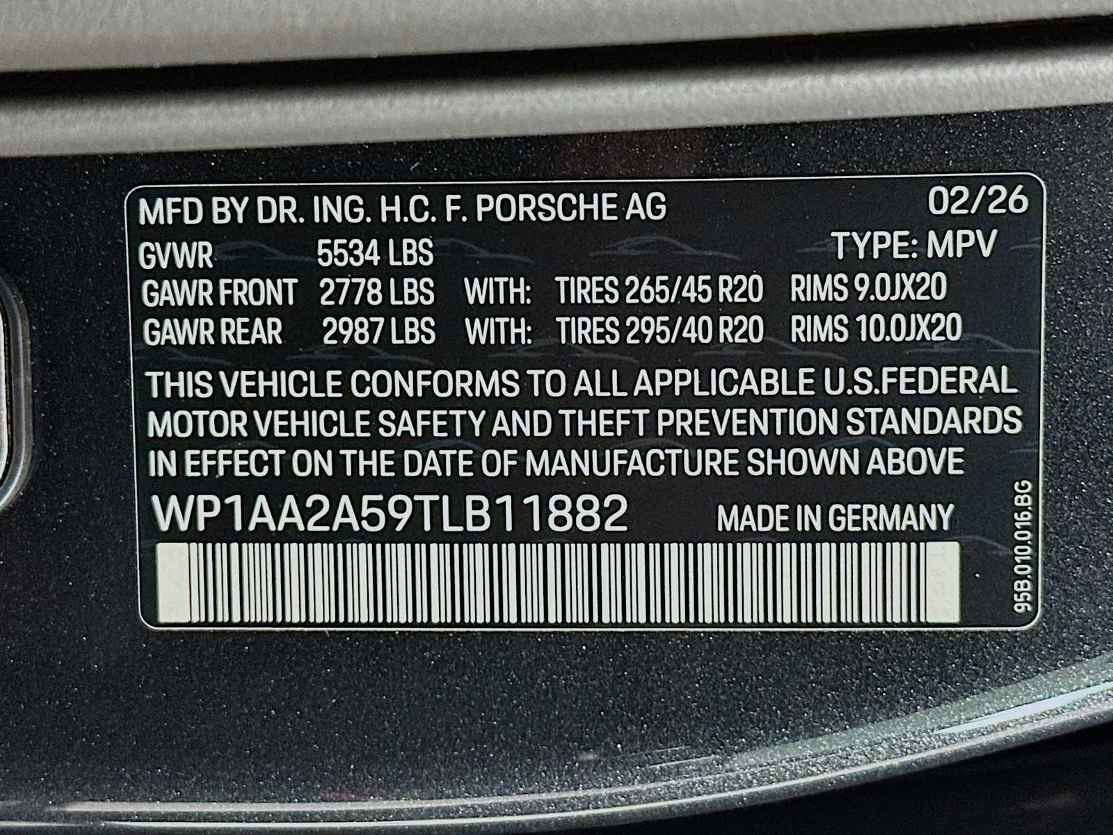 New 2026 Volcano Grey Metallic Porsche  image 33