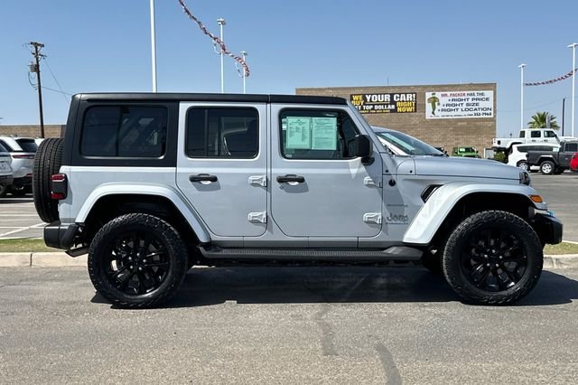 Certified 2023 Jeep Wrangler 4xe Sahara 4XE with VIN 1C4JJXP65PW561709 for sale in Imperial, CA