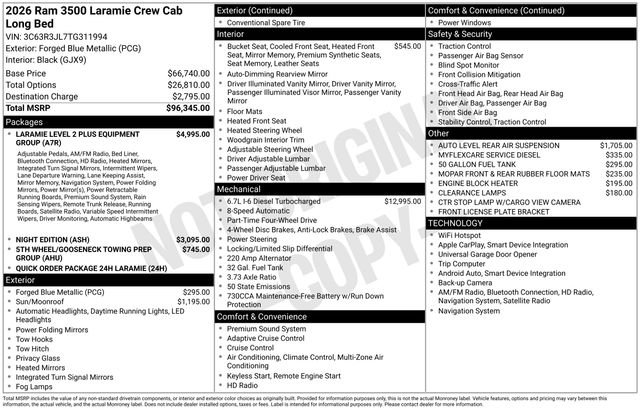 New 2026 Forged Blue Metallic Exterior Paint RAM Laramie image 57