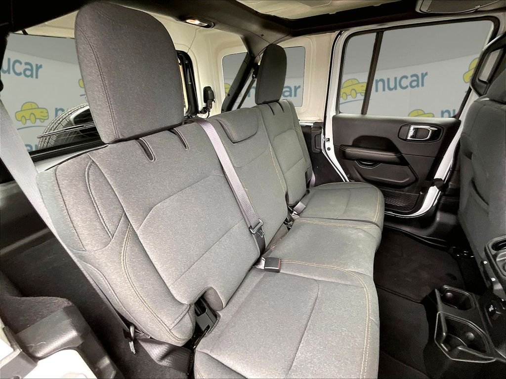 Used 2025 Bright White Clearcoat Jeep Sahara image 15