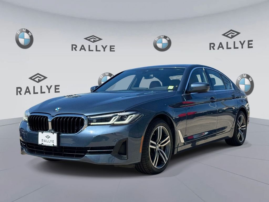 Certified Used 2023 Blue Metallic BMW 530i xDrive image 3