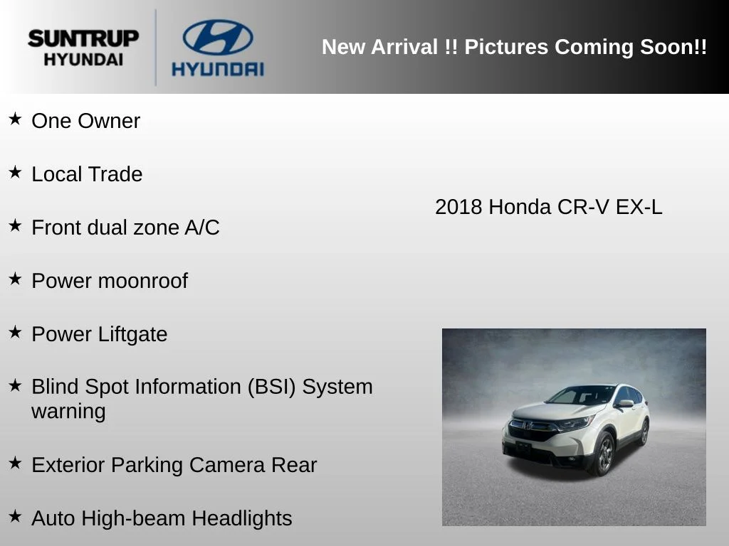 Used 2018 White Diamond Pearl Honda EX-L image 5