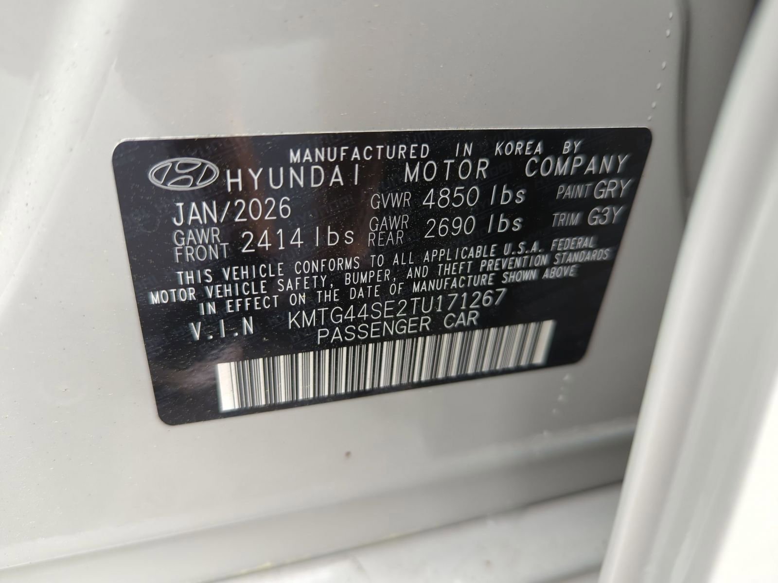 New 2026 Vatna Gray Genesis 3.3T SPORT PRESTIGE image 16