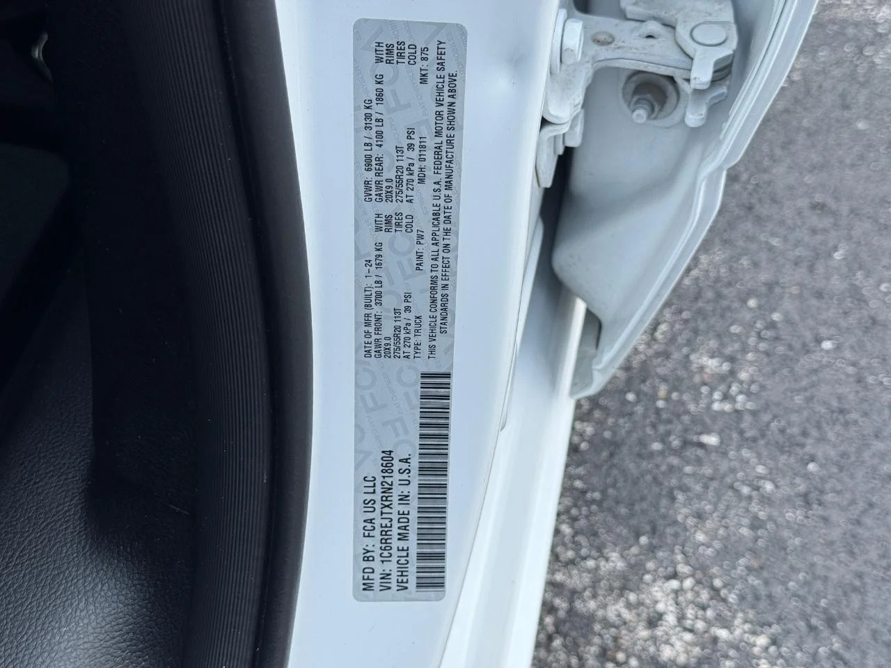 Used 2024 Bright White Clear Coat Ram Laramie image 28