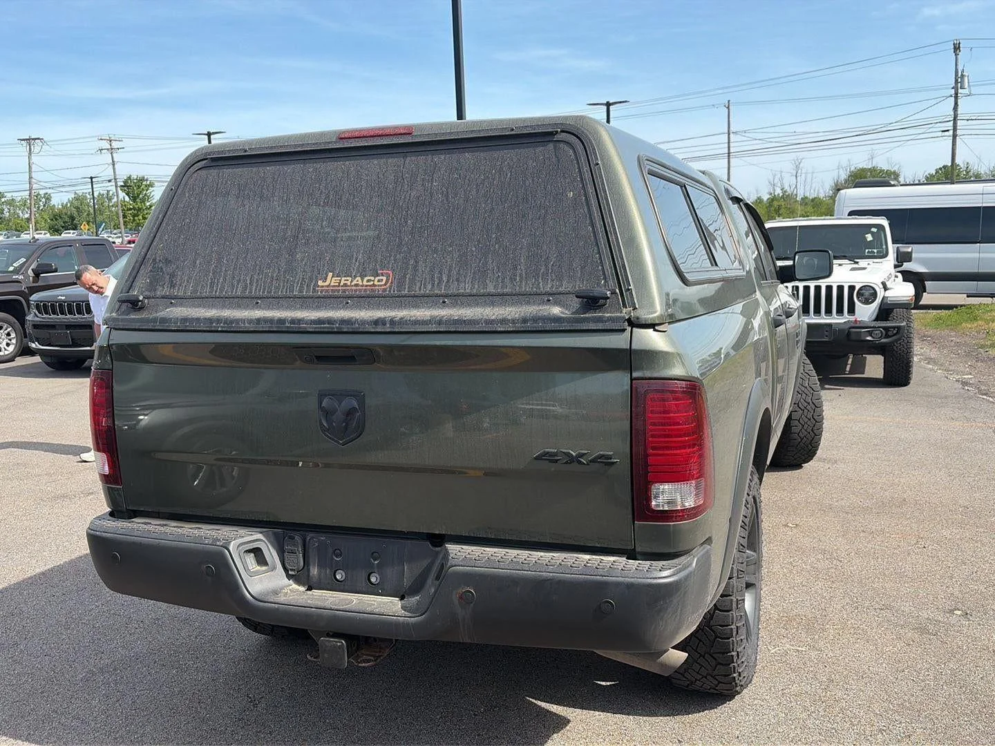 Used 2021 Olive Green Pearlcoat Ram Warlock Quad Cab 4x4 6'4' Box image 86