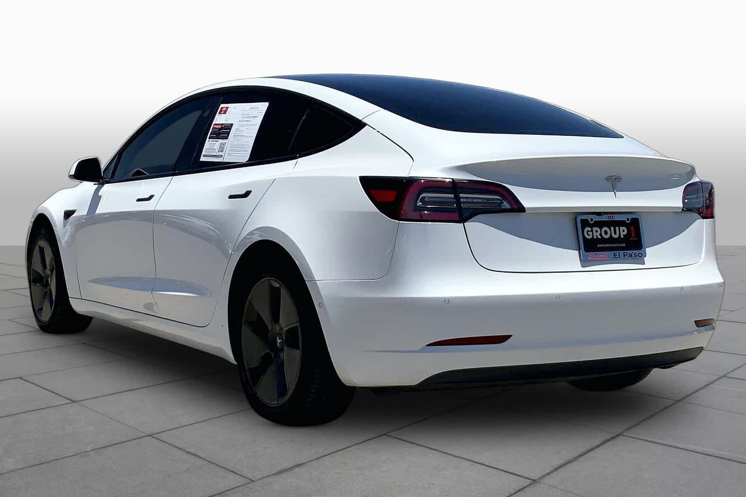 Used 2021 Pearl White Multi-Coat Tesla Standard Range Plus image 10