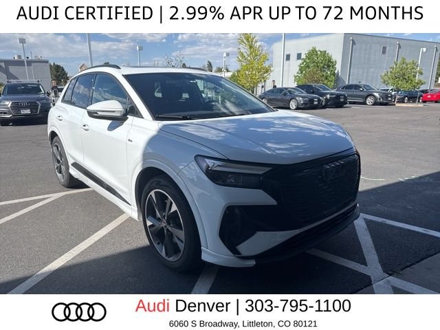 Used 2025 Audi Q4 e-tron Premium Plus with VIN WA1LUBFZ9SP063282 for sale in Highlands Ranch, CO