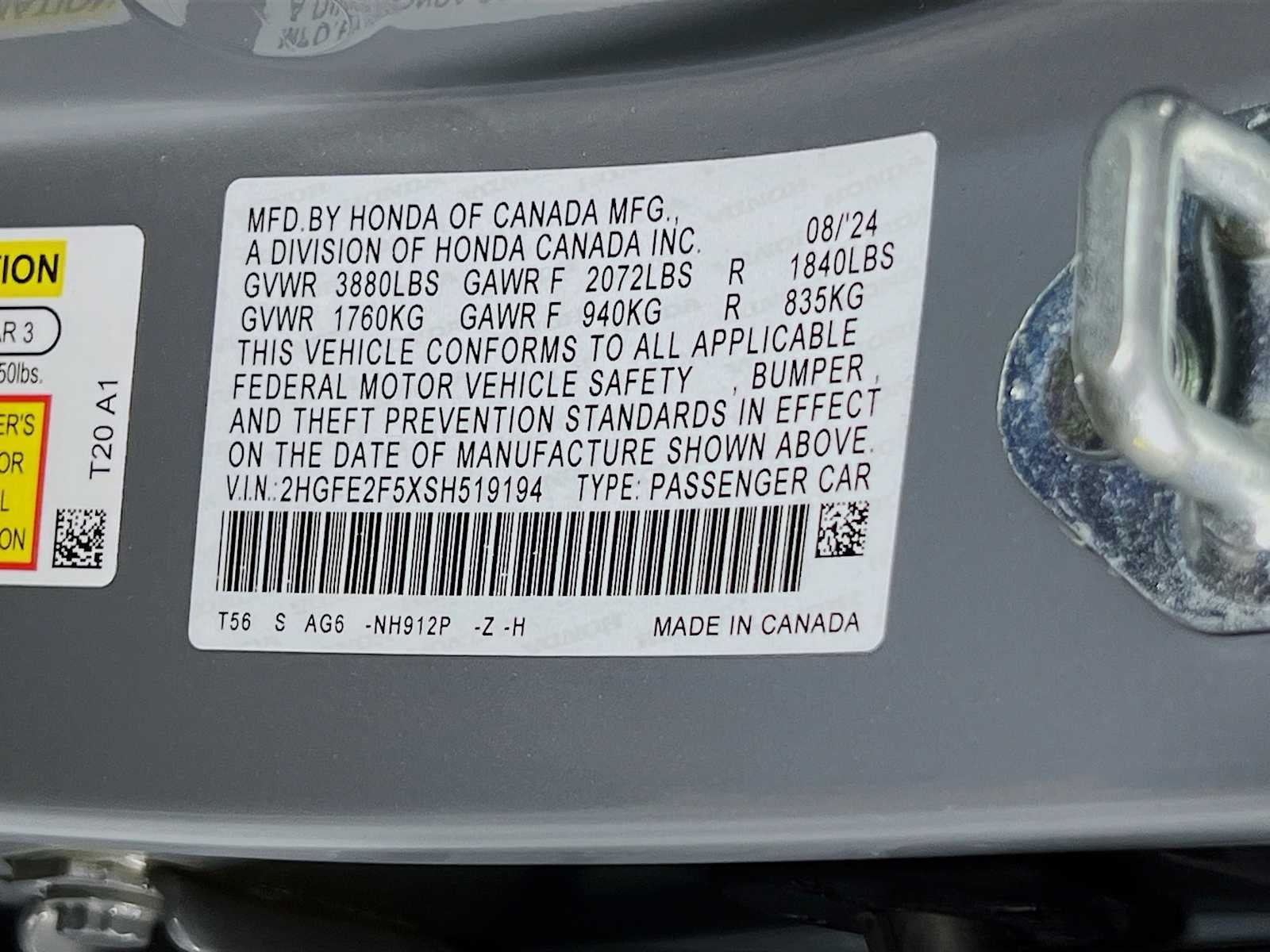 Used 2025 Urban Gray Pearl Honda Sport image 30