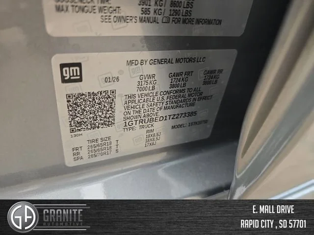 New 2026 Sterling Metallic GMC SLE image 30