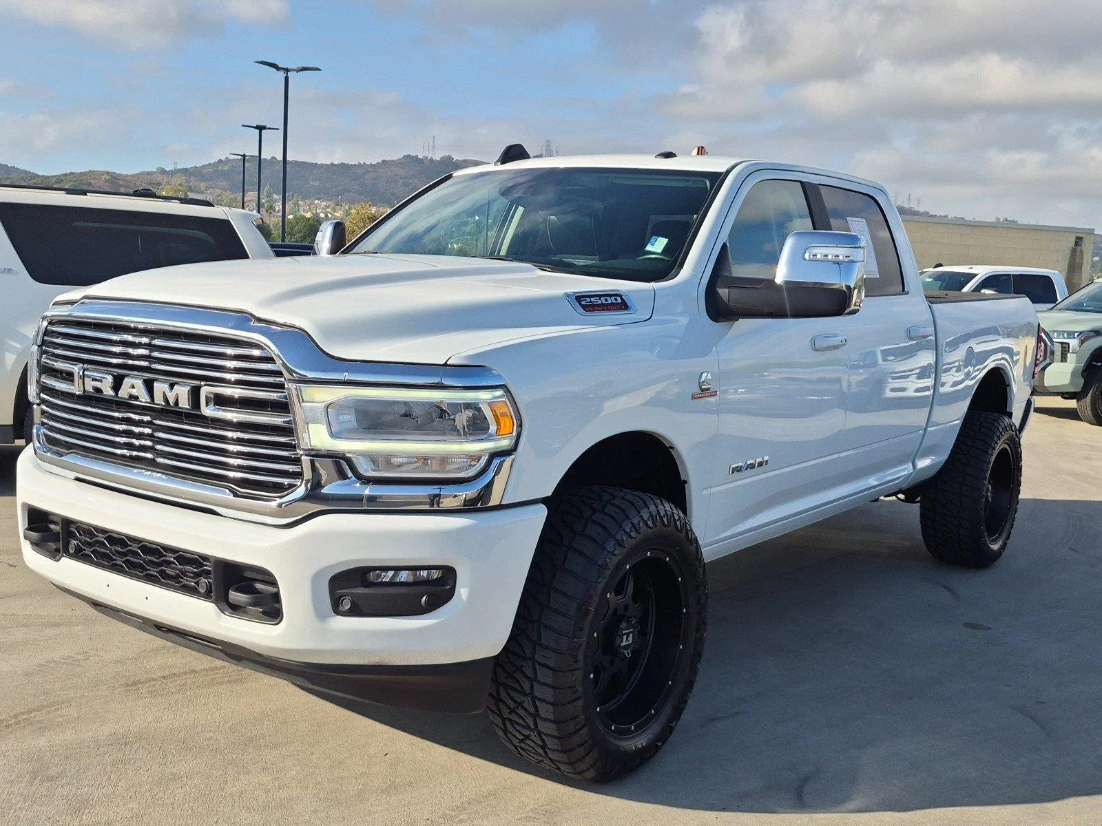 Used 2024 Bright White Clearcoat Ram Laramie image 3