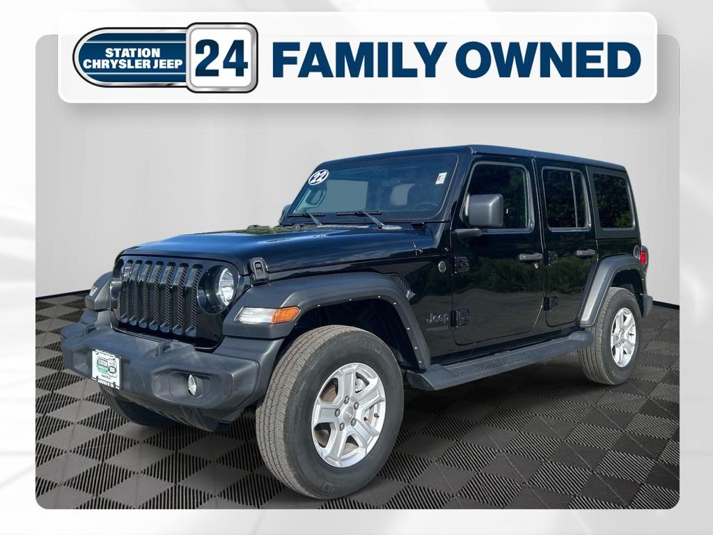 Used 2022 Black Jeep Unlimited Sport S image 1