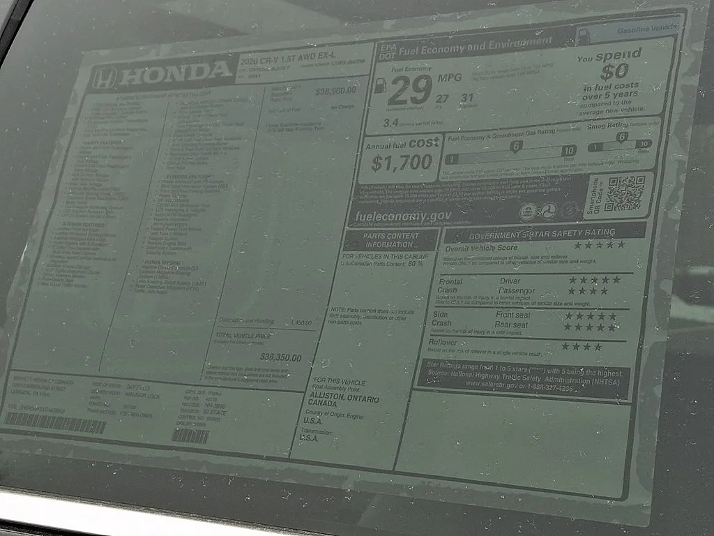 New 2026 Black Honda EX-L image 3