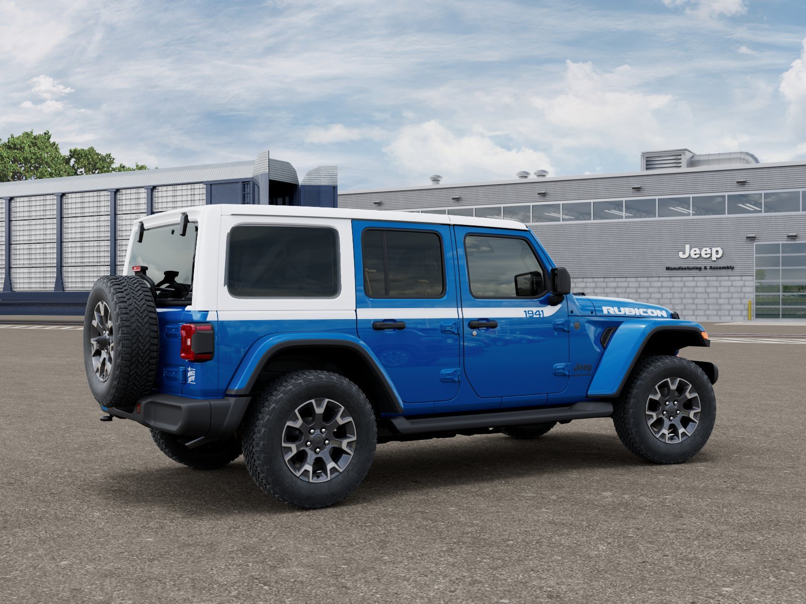 New 2026 Hydro Blue Pearl-Coat Exterior Paint Jeep Sahara image 2