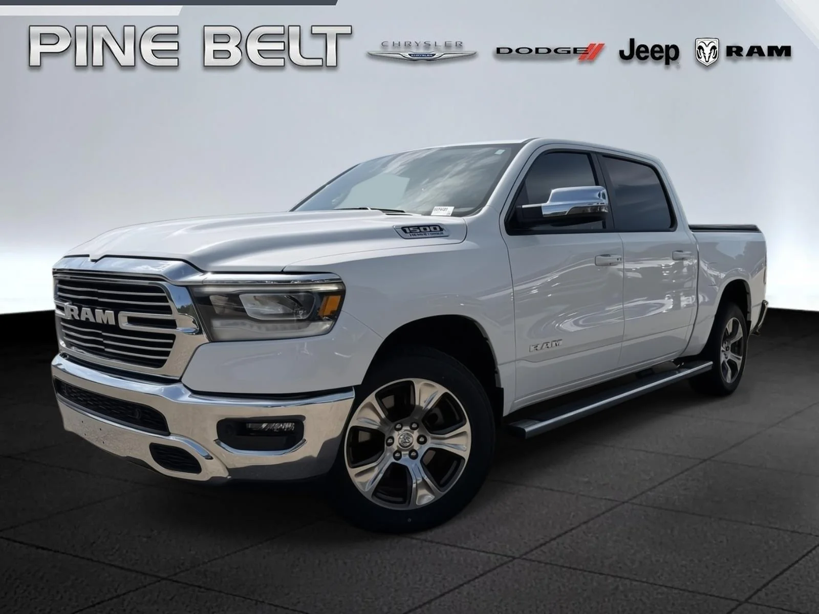 Used 2023 Bright White Clearcoat Ram Laramie image 1