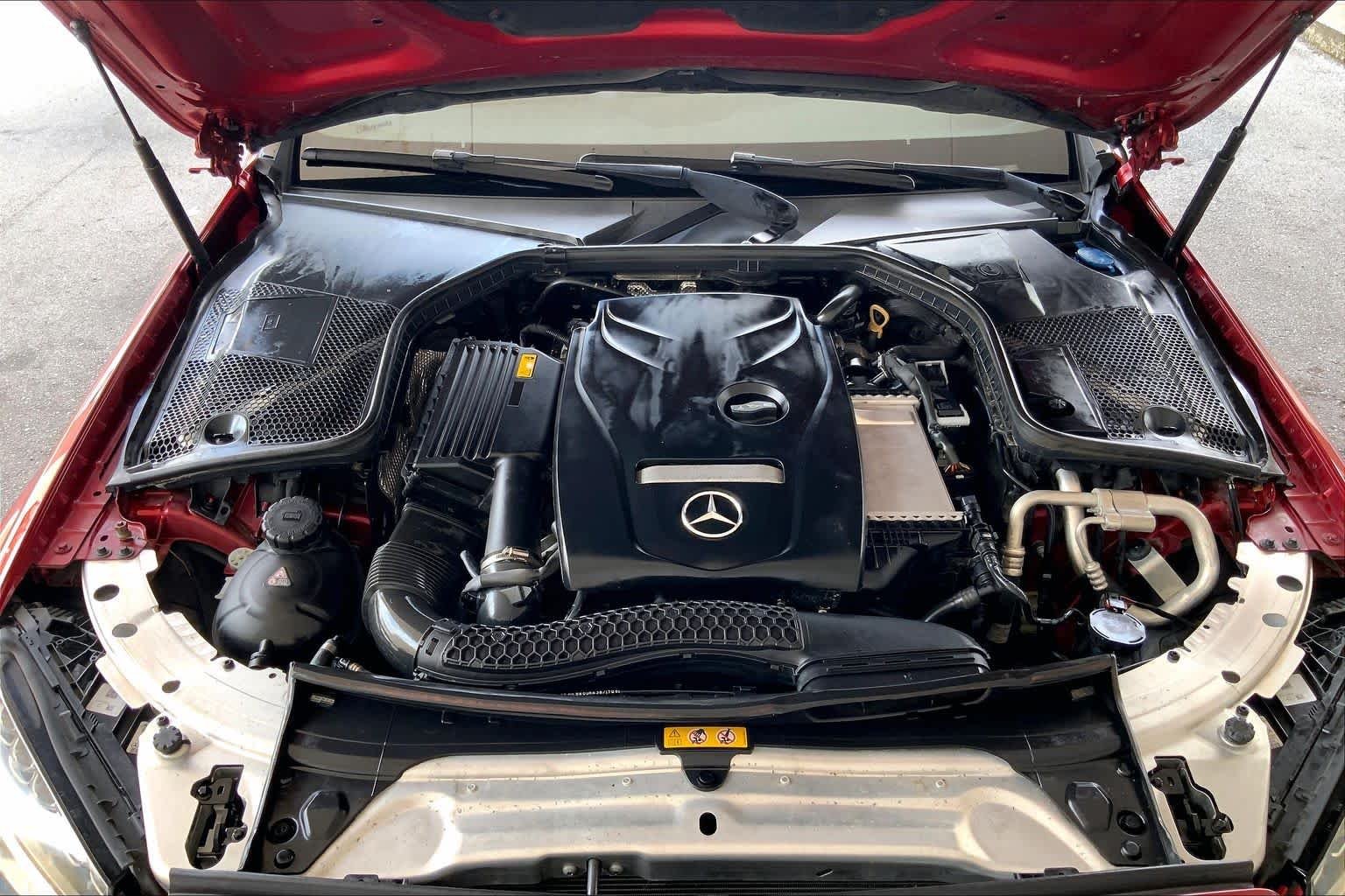 Used 2018 designo Cardinal Red Metallic Mercedes-Benz C 300 image 30