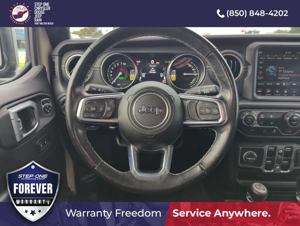 Used 2022 Beige Jeep Unlimited Sahara 4xe image 16