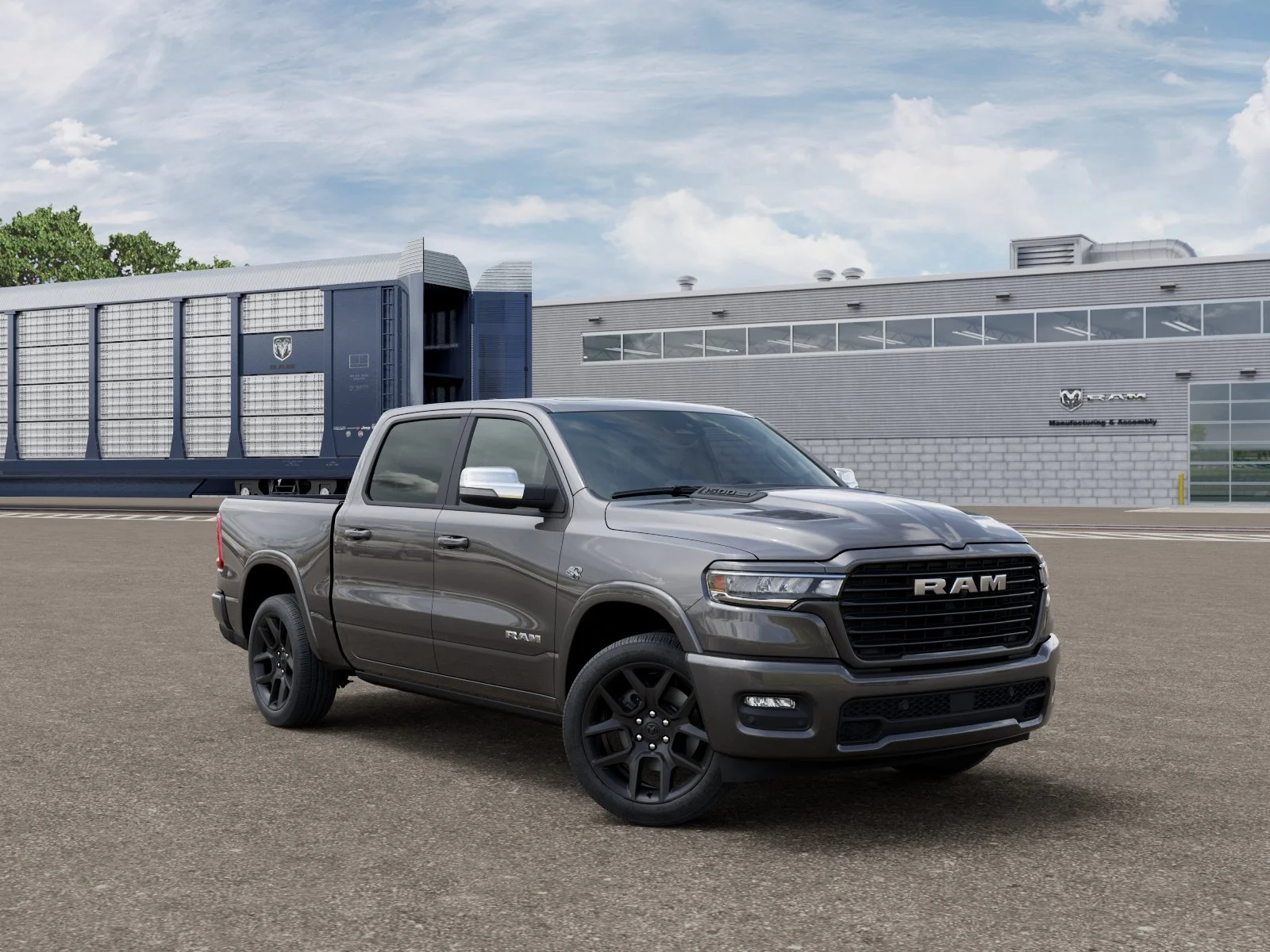 New 2026 Granite Crystal Metallic Clear-Coat Exterior Paint RAM LARAMIE image 5